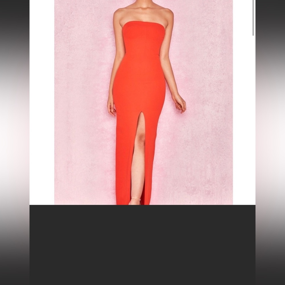 House of cb Holly Orange dress
